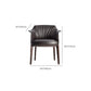 Modern Leather Armrest Fixed Backrest Black Base Upholstered Armed Chair Clearhalo 'Accent Chairs' 'accent_chairs' 'Chairs & Seating' 'furn' 'furn_accent_chairs' 'Furniture' 'Living Room Furniture' 1200x1200_73f873a3-ae57-4554-a6fb-e4894ad3195b
