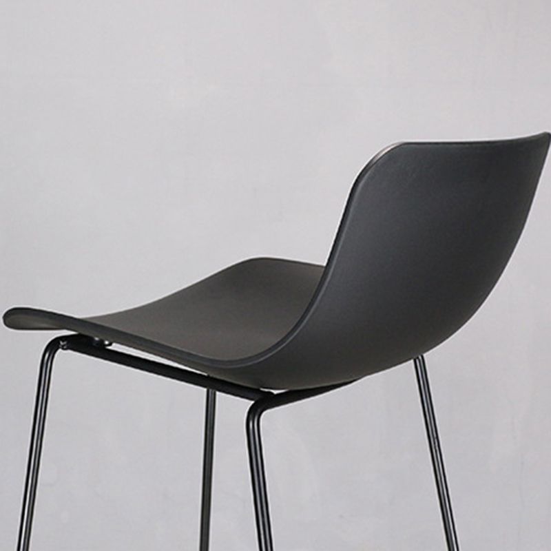 Industrial Style Barstool Metal and Plastic Bar Stool for Dinning Room Clearhalo 'Bar Furniture' 'Bar Stools' 'bar_stools' 'furn' 'furn_bar_stools' 'furniture_bar_stools' 'Kitchen & Dining Furniture' 'kitchen&dining_furn' 'kitchen' 'kitchen_furn' Furniture' 1200x1200_73f8c400-0311-4782-87bf-dbcab14d672f