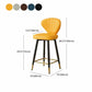 Metal Black Counter Stools Upholstered Low Back Scandinavian Bar Stools Clearhalo 'Bar Furniture' 'Bar Stools' 'bar_stools' 'furn' 'furn_bar_stools' 'furniture_bar_stools' 'Kitchen & Dining Furniture' 'kitchen&dining_furn' 'kitchen' 'kitchen_furn' Furniture' 1200x1200_73f8f6d6-033e-4ac9-b61a-1d99eb536696