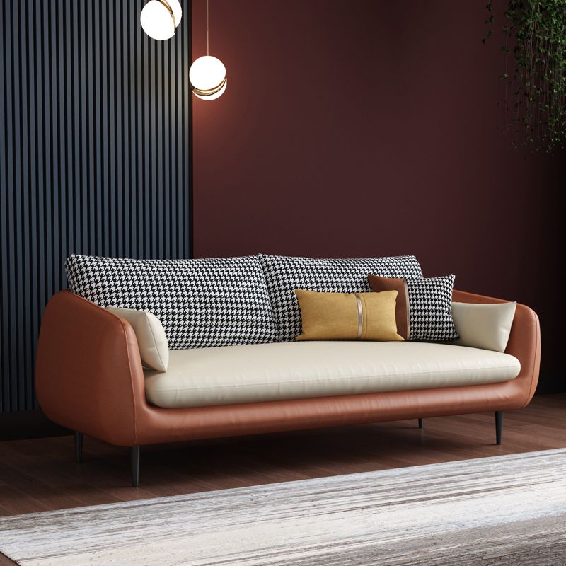 80.00"H Black Technology Cloth Sponge Cushion Modern Square Arm Sofa Clearhalo 'furn' 'furn_sofas' 'Furniture' 'furniture_sofas' 'kitchen' 'kitchen_sofas' 'Living Room Furniture' 'Sofa' 'sofas' 1200x1200_73f9db9e-e3f3-4fbe-a9b8-25ae7dcf95b1