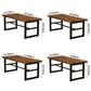Industrial Dining Table Pine Solid Wood Table with Black Trestle Base for Dining Room Clearhalo ' dining_table' 'Dining Tables & Seating' 'Dining Tables' 'furn' 'furn_dining_table' 'Furniture' 'furniture_dining_table' 'Kitchen & Dining Furniture' 'kitchen&dining_furn' 'kitchen' 'kitchen_dining_table' 1200x1200_73f9f323-1f88-4b72-87d4-0c149a4fb414