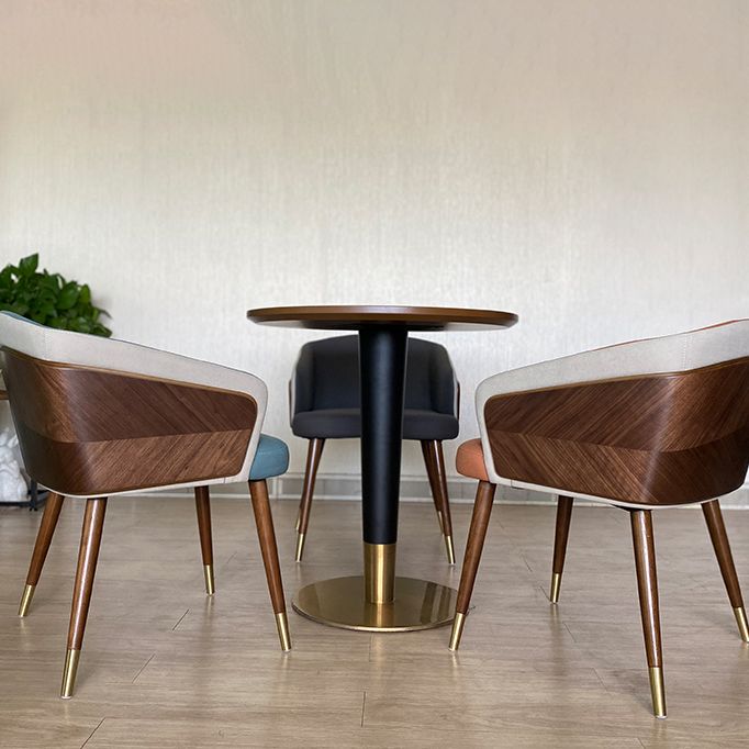 Contemporary Style Wooden Dining Chair Parsons Dining Arm Single Chair Clearhalo ' kitchen&dining_furn' 'Dining Chairs' 'Dining Tables & Seating' 'dining_chair' 'furn' 'furn_dining_chair' 'Furniture' 'furniture_dining_chair' 'Kitchen & Dining Furniture' 'kitchen' 1200x1200_73fae68e-18e8-4e30-bc98-20961bde16c6