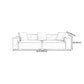 Square Armrest Latex Padded/light Grey Dark Grey/off-white/orange Sofa Clearhalo 'Furniture' 'furniture_sofas' 'kitchen' 'kitchen_sofas' 'Living Room Furniture' 'Sofa' 'sofas' 1200x1200_73fc8c39-5c19-4f78-8fc4-6783aa8bcc61