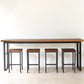 Solid Wood Top Bistro Set 1/2/5 Pieces Modern Rectangle Pub Table Set Clearhalo 'Bar Furniture' 'furn' 'furn_home_bar_bar_sets' 'Furniture' 'Home Bars & Bar Sets' 'home_bar_bar_sets' 'Kitchen & Dining Furniture' 1200x1200_73fec25a-13c1-4e17-82c9-cf4141a2e4ad