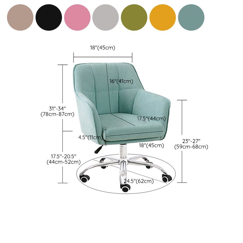 Armless Office Chair Distressing Ergonomic Desk Chair with Wheels Clearhalo 'furn' 'furn_office_chair' 'Furniture' 'Office Chairs' 'Office Furniture' 'office_chair' 1200x1200_74002b29-31f5-4151-90c4-15910ea9c8d1