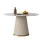 Traditional Luxury Dining Table Round White Sintered Stone Table with Pedestal Base Clearhalo ' dining_table' 'Dining Tables & Seating' 'Dining Tables' 'furn' 'furn_dining_table' 'Furniture' 'furniture_dining_table' 'Kitchen & Dining Furniture' 'kitchen&dining_furn' 'kitchen' 'kitchen_dining_table' 1200x1200_74003ea0-d373-4ea0-ae09-52d943c34296