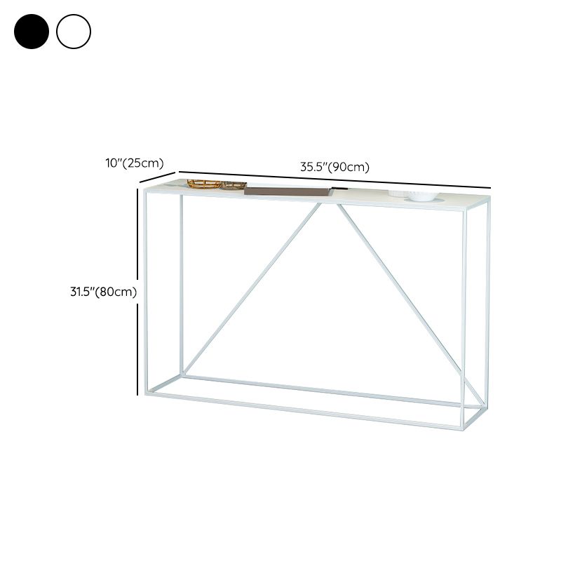 Contemporary Rectangle Console Accent Table Antique Finish Sofa Table