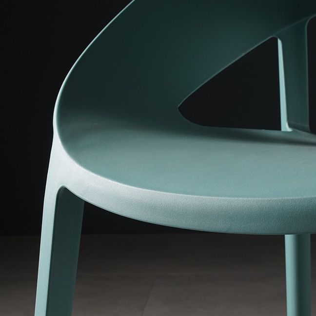 Minimalist Style Plastic Dining Armless Chair Open Back Dining Side Chair Clearhalo ' kitchen&dining_furn' 'Dining Chairs' 'Dining Tables & Seating' 'dining_chair' 'furn' 'furn_dining_chair' 'Furniture' 'furniture_dining_chair' 'Kitchen & Dining Furniture' 'kitchen' 1200x1200_7400bce4-5d8b-4b0e-9494-5a9a691b1abe