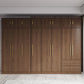 Brown Engineered Wood Wardrobe Closet Modern Wardrobe Armoire