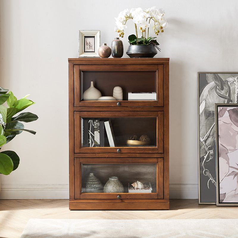 Solid Wood Standard Bookcase Contemporary Vertical Bookcase with Glass Doors Clearhalo 'Bookcases' 'furn' 'furn_bookcases' 'Furniture' 'furniture_bookcases' 'kitchen' 'kitchen_bookcases' 'Living Room Furniture' 'Office Furniture' 1200x1200_74033852-2f53-4b36-8b2a-c8106198c35d