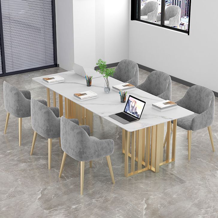 Industrial Style Writing Desk Rectangular Sintered Stone Office Desk without Chair Clearhalo 'furn' 'furn_office_desk' 'Furniture' 'Office Desks' 'Office Furniture' 'office_desk' 1200x1200_740392d7-271e-4237-8203-ca97df6133b0