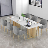 Industrial Style Writing Desk Rectangular Sintered Stone Office Desk without Chair Clearhalo 'furn' 'furn_office_desk' 'Furniture' 'Office Desks' 'Office Furniture' 'office_desk' 1200x1200_740392d7-271e-4237-8203-ca97df6133b0