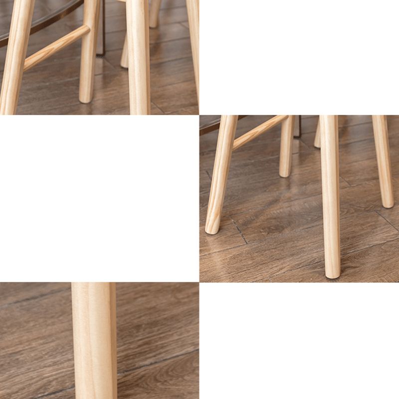 Indoor Pine Modern Bar Stool Contoured Seat Footrest Counter Stool with Wood Legs Clearhalo 'Bar Furniture' 'Bar Stools' 'bar_stools' 'furn' 'furn_bar_stools' 'furniture_bar_stools' 'Kitchen & Dining Furniture' 'kitchen&dining_furn' 'kitchen' 'kitchen_furn' Furniture' 1200x1200_74050aa5-6e61-4fb7-8811-07275011ff04