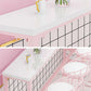Glam Rectangle Bar Stool Table White Top Pub Table with Pink Base Clearhalo 'Bar Furniture' 'Bar Tables' 'bar_tables' 'furn' 'furn_bar_tables' 'Furniture' 'Kitchen & Dining Furniture' 1200x1200_7407b6f9-9766-4466-b977-1aae05740936