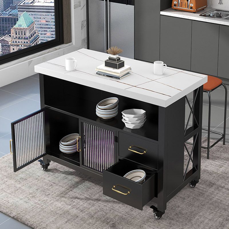 Isola moderna dell'isola da cucina sala da pranzo Isola da cucina con cassetto