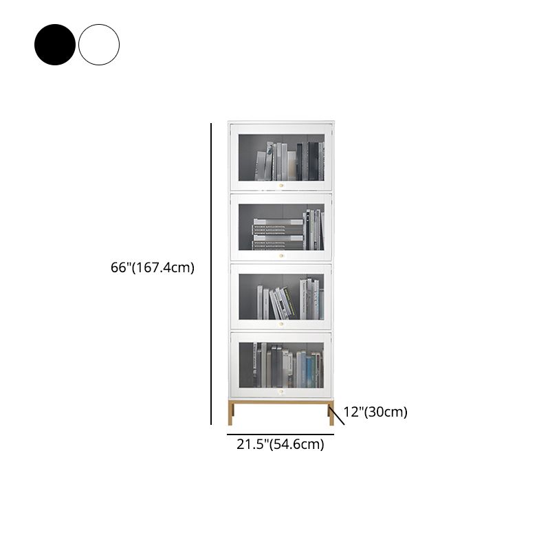 Glam Bookshelf Standard Wooden Shelf Bookcase with Cabinets for Office Clearhalo 'Bookcases' 'furn' 'furn_bookcases' 'Furniture' 'furniture_bookcases' 'Office Furniture' 1200x1200_7408df3c-4cf4-404a-9a47-94c5e75cb895