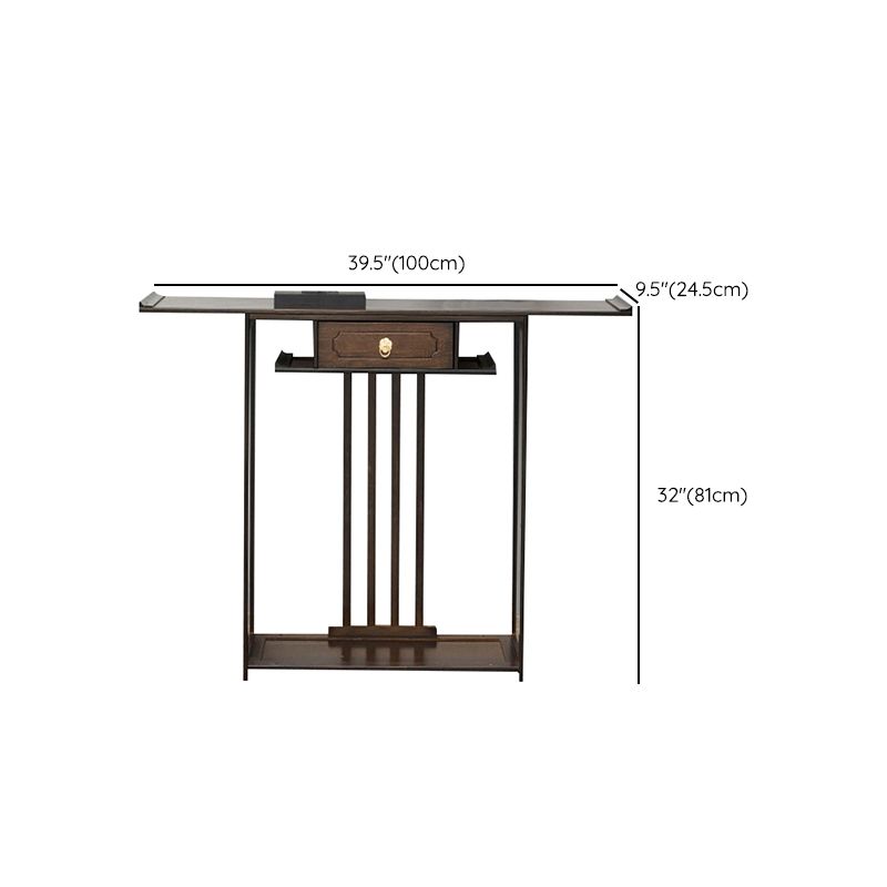 Tabella della console moderna di 31 "H Mid-secolo Tabella del singolo cassetto