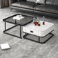 Ensemble de table basse carrée Frame Ensemble de table basse gigogne Glam avec tiroir