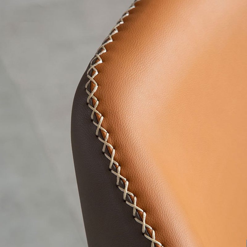 Silla lateral de ala sin ala sin cable de cena de cuero contemporáneo para uso de restaurantes