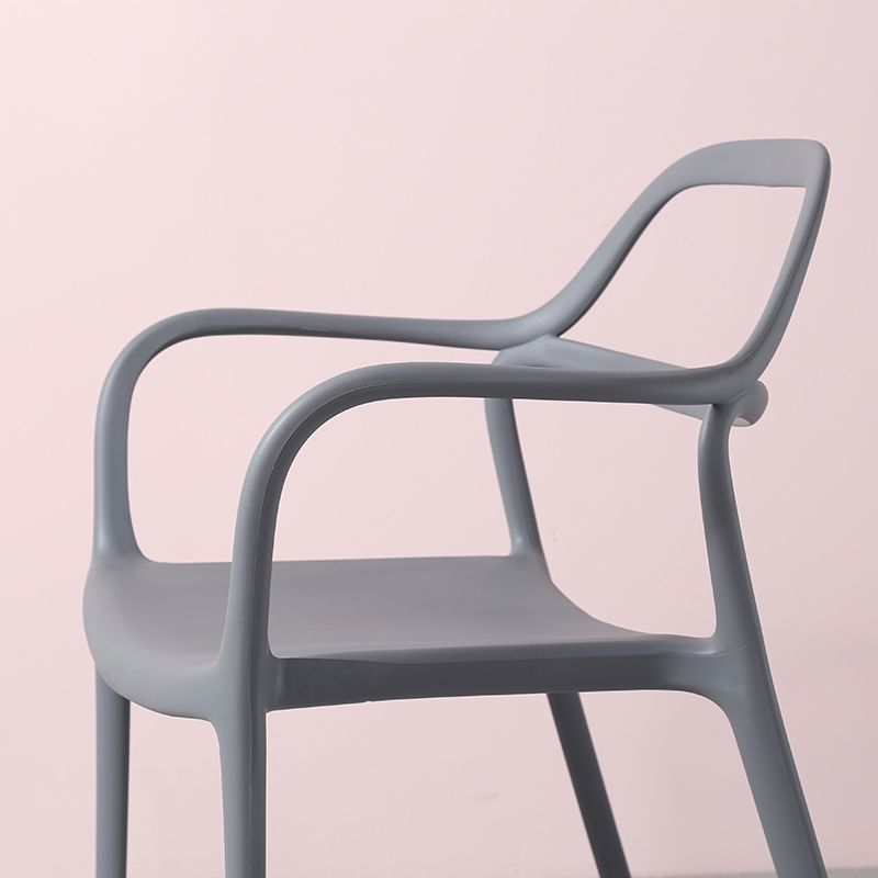 Contemporary Style Plastic Dining Chairs Dining Stackable Chairs for Kitchen Clearhalo ' kitchen&dining_furn' 'Dining Chairs' 'Dining Tables & Seating' 'dining_chair' 'furn' 'furn_dining_chair' 'Furniture' 'furniture_dining_chair' 'Kitchen & Dining Furniture' 'kitchen' 1200x1200_740d5a47-66cb-44ed-86b8-b69dfe068fb4