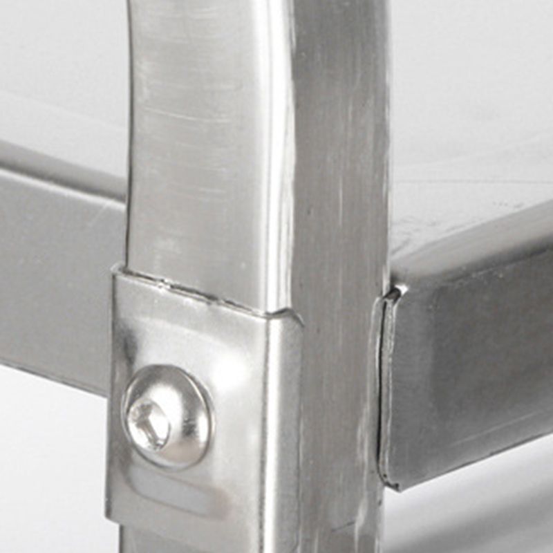 Modern Style Metal Prep Table Rectangular Rolling Prep Table for Dining Room Clearhalo 'furn' 'furn_kitchen_islands_carts' 'Furniture' 'Kitchen & Dining Furniture' 'Kitchen Islands & Carts' 'kitchen_islands_carts' 1200x1200_740e1fb4-9df8-4983-b2ef-0706dc68a120