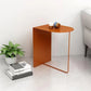 Modern Geometric End Slide Table 19.70" Tall Metal End Table