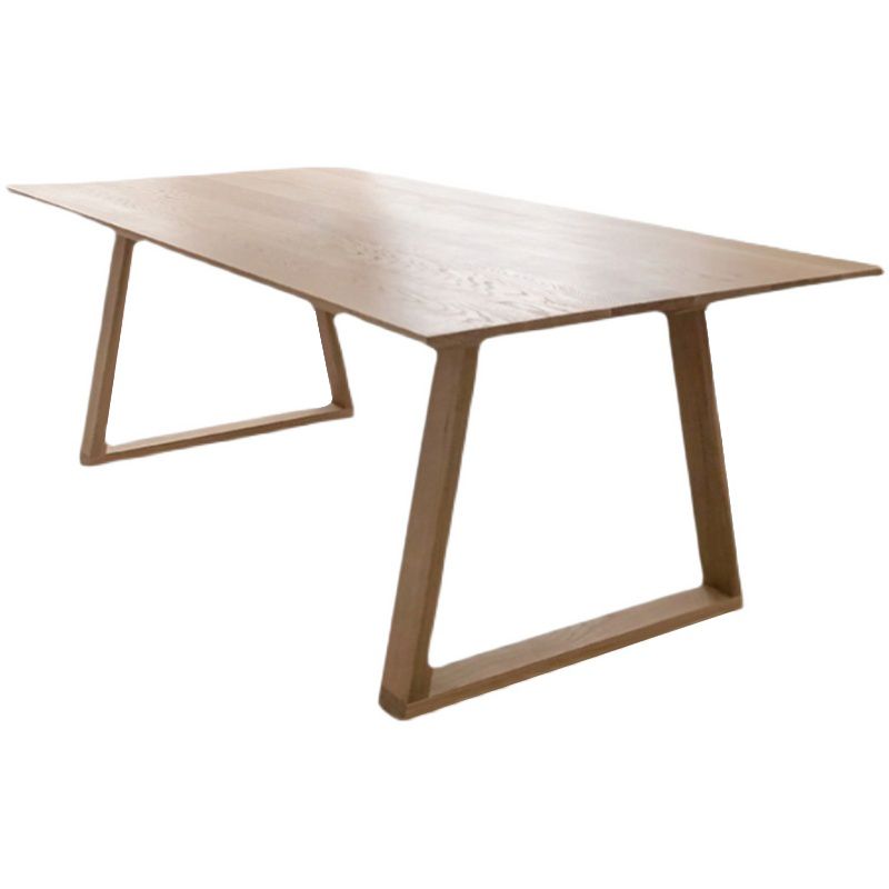 Rectangle Mid-Century Modern Table Wood Color Fixed Table with 4 Legs Clearhalo ' dining_table' 'Dining Tables & Seating' 'Dining Tables' 'furn' 'furn_dining_table' 'Furniture' 'furniture_dining_table' 'Kitchen & Dining Furniture' 'kitchen&dining_furn' 'kitchen' 'kitchen_dining_table' 1200x1200_74119273-3dd6-4f2a-8362-03b56f595505
