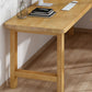 30 "H Modern Office Desk a forma L naturale scrittura in legno solido naturale