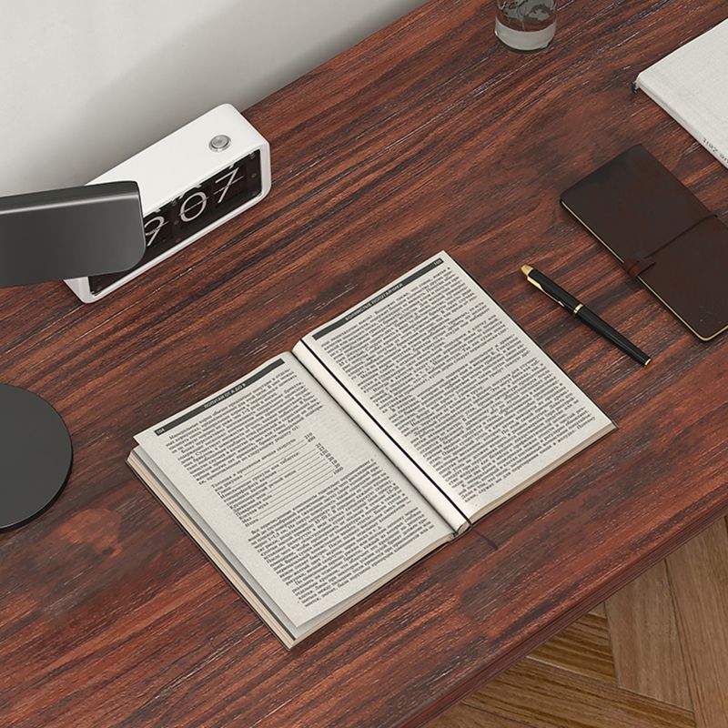 Industrial Rectangular Home Office Desk Solid Wood Writing Desk with Metal Legs Clearhalo 'furn' 'furn_office_desk' 'Furniture' 'Office Desks' 'Office Furniture' 'office_desk' 1200x1200_74120bbe-7285-4ae7-ae03-c9142683591b
