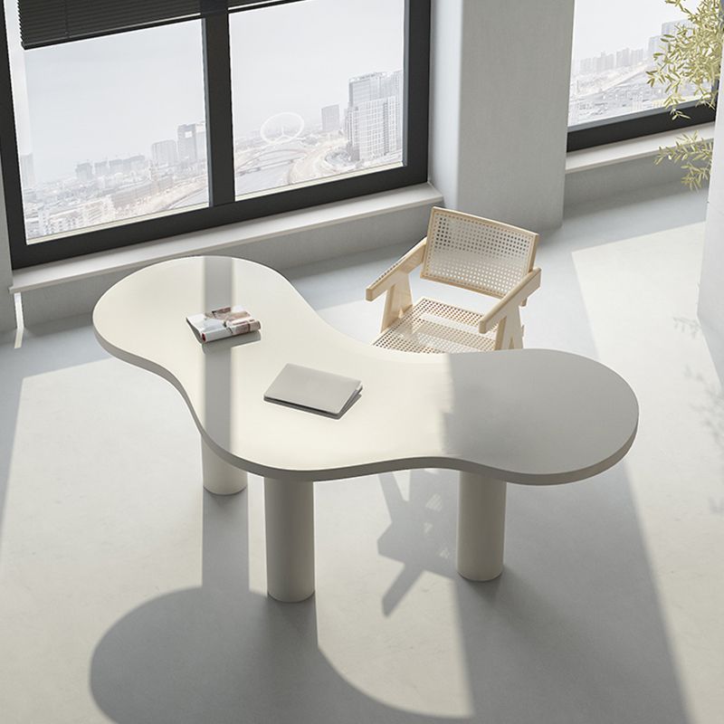 Special Shaped Executive Desk White Wooden Office Desk for Office Clearhalo 'furn' 'furn_office_desk' 'Furniture' 'Office Desks' 'Office Furniture' 'office_desk' 1200x1200_74123c71-7380-4375-a940-b299059064ab