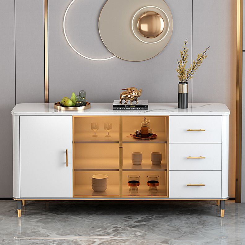 Glam Dining Room Sideboard Cassetti da tavolo e sideboard