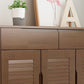 Brown/Natural Door Cabinet 39.37"H Modern Accent Cabinet with Drawers Clearhalo 'Cabinets & Chests' 'cabinets_chests' 'furn' 'furn_cabinets_chests' 'Furniture' 'Living Room Furniture' 1200x1200_74134600-25f0-4e0f-86e6-3a9ac8c01944