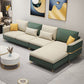 106.29 "L Faux Sectional Resingal Resistant Square Brass Sectional