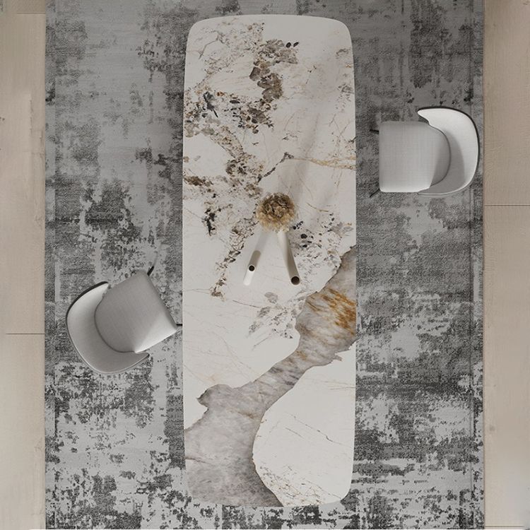 Modern Sintered Stone Top Dining Set Rectangle 1/3/4/5/7/9 Pieces Dining Room Table Set Clearhalo 'Dining Room Sets' 'Dining Tables & Seating' 'dining_room_set' 'furn' 'furn_dining_room_set' 'Furniture' 'Kitchen & Dining Furniture' 1200x1200_741643b3-ee61-465d-b473-936a15667188