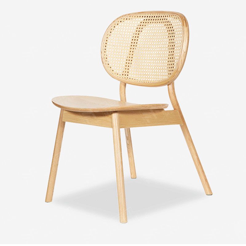 Nordic Style Armless Chairs Wood Open Back Side Dining Chairs Clearhalo 'Dining Chairs' 'Dining Tables & Seating' 'dining_chair' 'furn' 'furn_dining_chair' 'Furniture' 'furniture_dining_chair' 'Kitchen & Dining Furniture' 1200x1200_7416a546-6095-4cf9-a59e-76c27b41d1e8