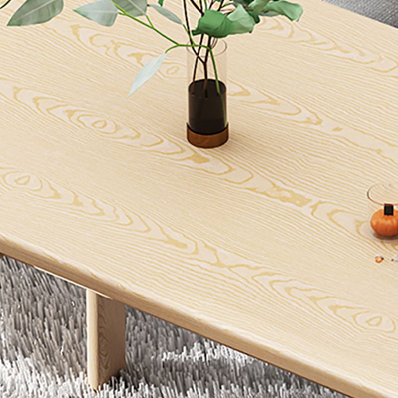 Modern Wood Top Rectangle Shape Dining Furniture 4 Wood Legs Table for Dining Room Furniture Clearhalo 'Dining Room Sets' 'Dining Tables & Seating' 'dining_room_set' 'furn' 'furn_dining_room_set' 'Furniture' 'furniture_dining_room_set' 'Kitchen & Dining Furniture' 'kitchen&dining_furn' 'kitchen' 1200x1200_7416eced-4529-438f-a6f8-079aa5836f09