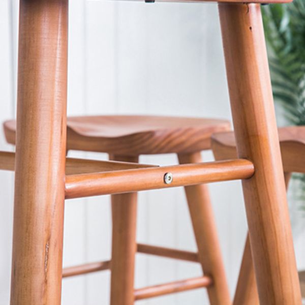 Contemporary Brown Wood Bar Table Free Form Counter Height Table with 4 Legs Clearhalo 'Bar Furniture' 'Bar Tables' 'bar_tables' 'furn' 'furn_bar_tables' 'Furniture' 'Kitchen & Dining Furniture' 1200x1200_741781ad-b6c9-4ffe-8a2a-be2d5b4924e4