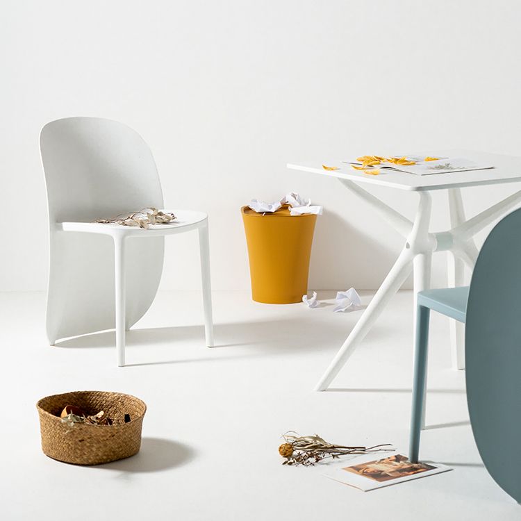 Nordic Style Plastic Dining Chair Dining Armless Side Chairs for Kitchen (Set of 2) Clearhalo ' kitchen&dining_furn' 'Dining Chairs' 'Dining Tables & Seating' 'dining_chair' 'furn' 'furn_dining_chair' 'Furniture' 'furniture_dining_chair' 'Kitchen & Dining Furniture' 'kitchen' 1200x1200_741b54ba-751f-45a7-b7c3-c30f25f72a73