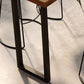 Juego de mesa de bar rectangular de madera maciza, mesa de mostrador de 1/4/7 piezas con taburetes altos