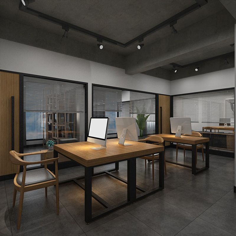 29.53 "H Desk Office Wood Wood Contemporáne de escritura de estilo contemporáneo para la oficina en casa