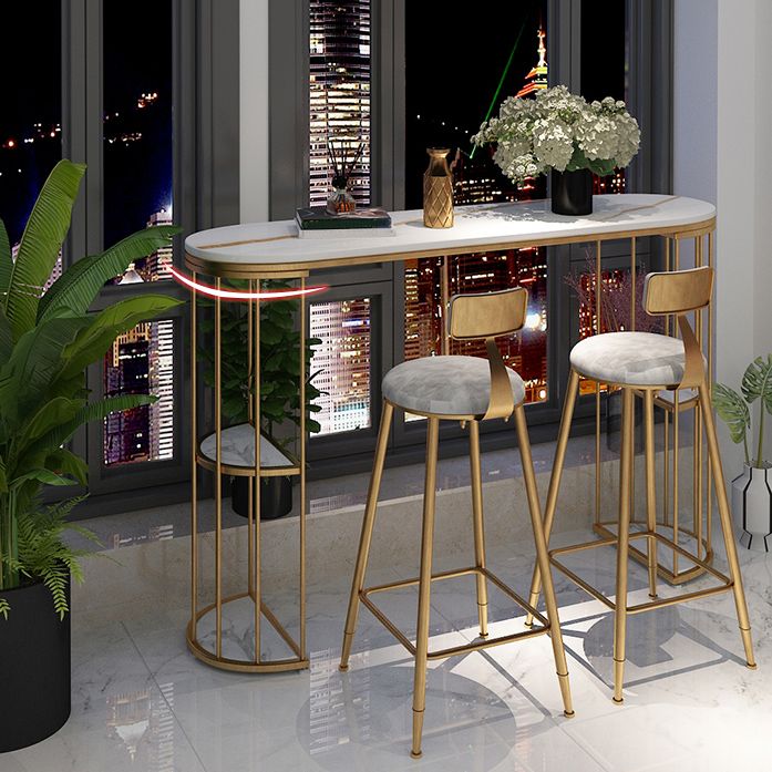 Glam Style ovale bartafel 1/3 stuks stenen aanrechttafel voor binnen