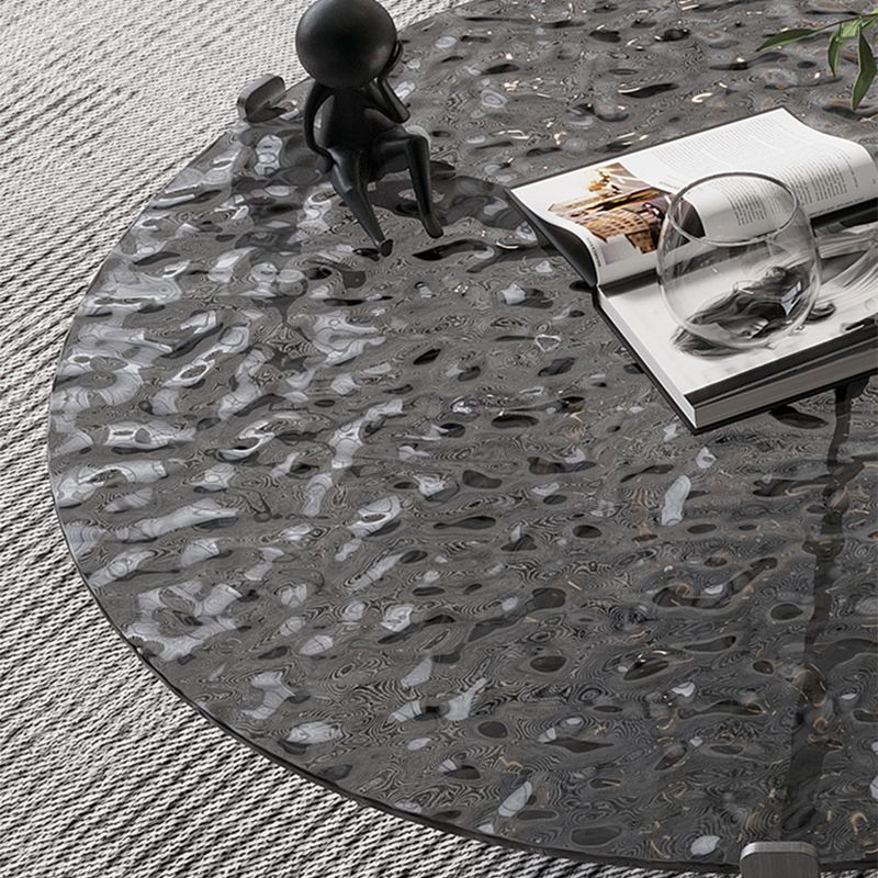 Glass Top Coffee Cocktail Table Coffee or End Table with 3 Legs Clearhalo 'Coffee & Accent Tables' 'Coffee Tables' 'coffee_tables' 'furn' 'furn_coffee_tables' 'Furniture' 'Living Room Furniture' 1200x1200_741d85c8-eb2f-436e-93b1-dd89da254efc