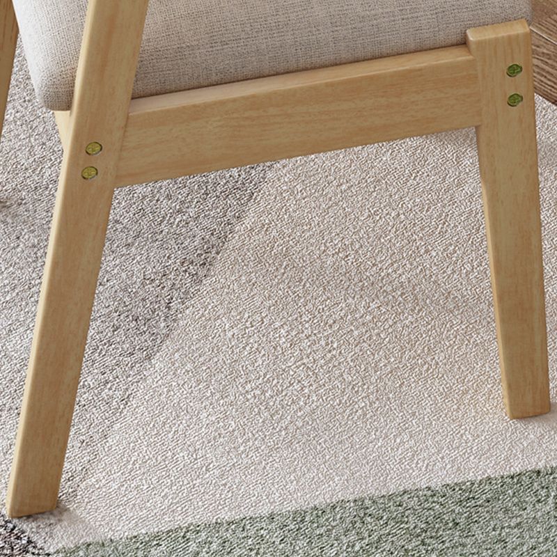 Chaise de bras de salle à manger en bois chaise de salle à manger rembourrée contemporaine