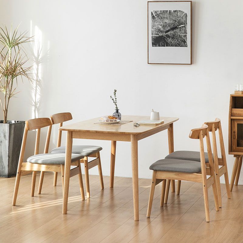 Contemporary Style Open Back Chairs Dining Armless Chair with Wooden Legs for Kitchen Clearhalo ' kitchen&dining_furn' 'Dining Chairs' 'Dining Tables & Seating' 'dining_chair' 'furn' 'furn_dining_chair' 'Furniture' 'furniture_dining_chair' 'Kitchen & Dining Furniture' 'kitchen' 1200x1200_7420823b-77dc-4e62-8dd6-953775fb472a