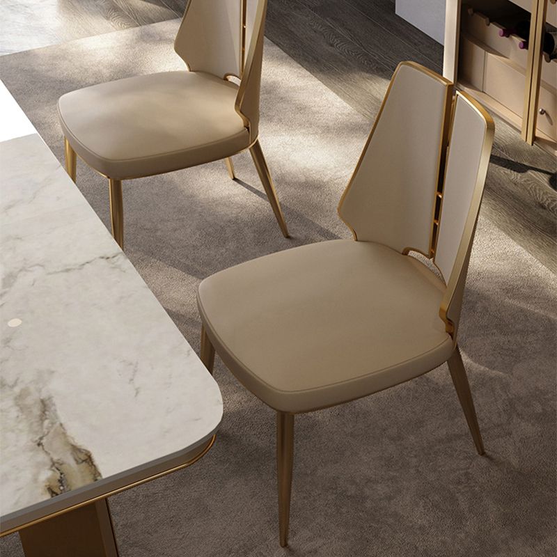 Dining Room Upholstered Chair Faux Leather Home Dining Chair