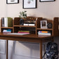 10.5" W Bookshelf Modern Wooden Geometric Bookcase for Home Office
