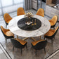 Glam White Marble Dining Table Standard Round Shape Dining Table for Kitchen Clearhalo ' dining_table' 'Dining Tables & Seating' 'Dining Tables' 'furn' 'furn_dining_table' 'Furniture' 'furniture_dining_table' 'Kitchen & Dining Furniture' 'kitchen&dining_furn' 'kitchen' 'kitchen_dining_table' 1200x1200_742417ff-9834-4157-923d-2d5a202d60e2