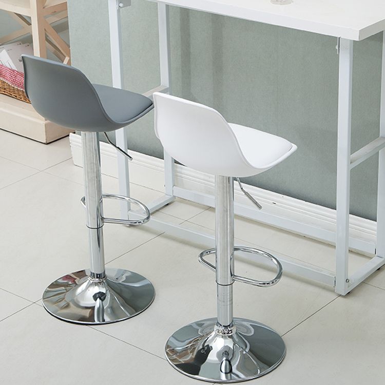 Contemporary Metal Dining Kitchen Room Armless Stool Adjustable Height Barstool Clearhalo 'Bar Furniture' 'Bar Stools' 'bar_stools' 'furn' 'furn_bar_stools' 'Furniture' 'furniture_bar_stools' 'Kitchen & Dining Furniture' 1200x1200_74250ffe-2662-413e-8671-85c6171f4994