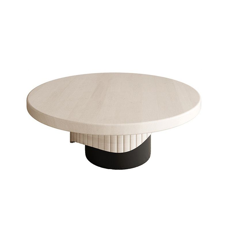 Single Coffee Table Pedestal Solid Wood Round Cocktail Table Clearhalo 'Coffee & Accent Tables' 'Coffee Tables' 'coffee_tables' 'furn' 'furn_coffee_tables' 'Furniture' 'Living Room Furniture' 1200x1200_7425cbed-9982-4667-aa85-156433f72829