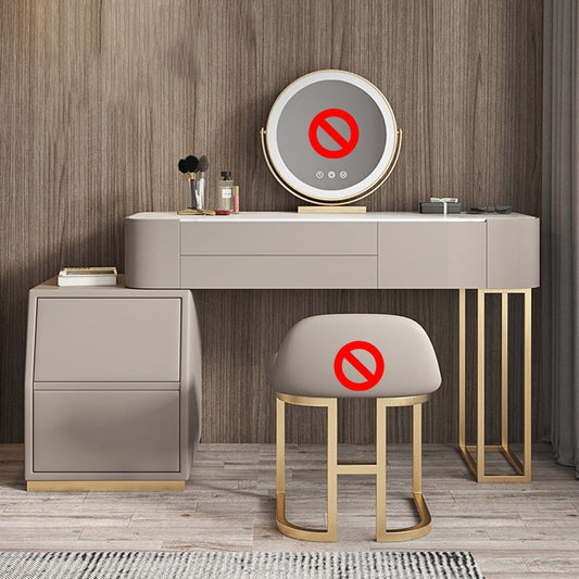 Lussuosa scrivania in legno a 5 cassetti in legno massiccio da 31,5 "